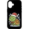 turtle winter cute animal snow box winte Custodia per iPhone 16 Tartaruga invernale con scatola