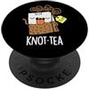 Punny Bone Knot-tea Divertente Tea Pun PopSockets PopGrip Adesivo