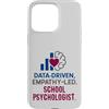 Insightful School Psychology Vibes Graph Custodia per iPhone 15 Pro Max School Psychologist Data Driven Empathy Led Behavioral Brain