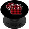 Wisconsin Homegrown Wis. Map Pride Bufalo scozzese rosso coltivato in casa del Wisconsin WI State Love PopSockets PopGrip Adesivo