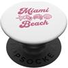 Miami Beach Florida Surfing Surf Ocean V Miami Spiaggia PopSockets PopGrip Adesivo