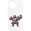 Bear Lifting Barbell Workout Fitness Str Custodia per iPhone 15 Orso con bilanciere Fitness Training Muscle Building