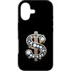 Golden Dollar Sign Diam0nds Luxury Curre Custodia per iPhone 17 Oro Dollaro Segno Diam0nds Lusso Valuta Soldi