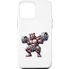 Bear Lifting Barbell Workout Fitness Str Custodia per iPhone 12 Pro Max Orso con bilanciere Fitness Training Muscle Building