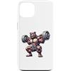 Bear Lifting Barbell Workout Fitness Str Custodia per iPhone 13 Orso con bilanciere Fitness Training Muscle Building