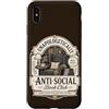 Goth Book Club Apparel Custodia per iPhone XS Max Book Club Reading Amante Bookworm Biblioteca introversa