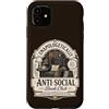 Goth Book Club Apparel Custodia per iPhone 11 Book Club Reading Amante Bookworm Biblioteca introversa