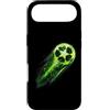 Blazing Soccer Ball Tees Custodia per iPhone Air Pallone da calcio dinamico Green Meteor Energy Speed Shot Design