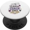 Mothers Cheerleader Support Designs Sideline Coach Dal Giorno Uno Cheer Famiglia Cheerleader Mamma PopSockets PopGrip Adesivo