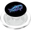 Squalo Bocca Grande Squalo Filtro Oceano Squalo Bocca Grande Colorato PopSockets PopGrip per MagSafe
