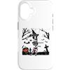 Funny Halloween Shirts Scary Gifts Women Custodia per iPhone 16 Dabbing Scheletro Skull Rib Cage Dab Dance Divertente Halloween