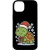 turtle winter cute animal snow box winte Custodia per iPhone 14 Plus Tartaruga invernale con scatola