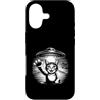 Funny Animal Meme Aliens Lover Gifts Custodia per iPhone 17 Scena di rapimento di gatti UFO spaziali