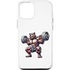 Bear Lifting Barbell Workout Fitness Str Custodia per iPhone 12/12 Pro Orso con bilanciere Fitness Training Muscle Building