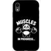 Funny Panda Weightlifting Muscles In Pro Custodia per iPhone XR Divertente Panda Sollevamento Pesi Muscoli In Progress Palestra Umorismo