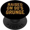 Static Noise Revival Raised On 90s Grunge Vintage Alternative Rock Design PopSockets PopGrip Adesivo