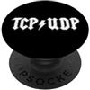 Computer Networks Designs by Fasaza Divertente ingegnere di rete Cybersecurity IT Support TCP UDP Code PopSockets PopGrip Adesivo