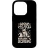 Student College Cat Humor Group Projects Custodia per iPhone 14 Pro Gruppo Progetti Esperienza Traumatica Umorismo gatto