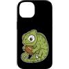 rugby chameleon mascot cute rugby oval b Custodia per iPhone 14 Rugby Camaleonte Con Palla