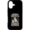 Student College Cat Humor Group Projects Custodia per iPhone 17 Gruppo Progetti Esperienza Traumatica Umorismo gatto