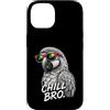 Gamer Coole Sprüche Lustiges Fun Shirt C Custodia per iPhone 14 Chill Bro Cooler pappagallo occhiali da sole con scritta divertente giocatore