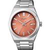 Vagary Orologio solo tempo uomo Vagary Timeless salmone IB9-212-91 cassa e bracciale acciaio