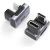 Hagibis Adattatore USB C da 240 W, 40 Gbps, 8K, confezione da 2 adattatori USB-C maschio a femmina, connettore USB4 per Thunderbolt 4/3, ROG Ally, Steam Deck, Switch, Dock, Mac, Tablet, iPhone 16 15