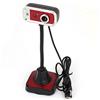 Ruilogod Rettangolo 3 LED Flessibile con scollo flessibile USB 2.0 Webcam PC fotocamera W Microfono
