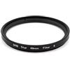 Ruilogod Black 8 Cross Screen 8x Star Effect fotocamer Lens filtro 49mm