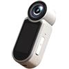 Jayruit Action Camera 4K con supporto magnetico, Compact Wearable Body Cam per lavoro e sport, registrazione in loop, controllo APP, 10 x 13 cm, nero (bianco)
