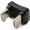 System-S Adattatore USB 3.1 Gen 2 tipo C maschio a spina U Turn cavo angolare 180° 10 Gbps 100 W