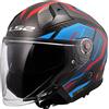 LS2 Casco OF603 INFINITY 2 Carbon URUS Rosso Nero Blu LS2
