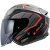 LS2 Casco OF603 INFINITY 2 Carbon URUS Rosso Nero Grigio LS2