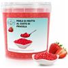 Generico Bubble Tea Popping Boba 3 Kg - Perle di Frutta Scoppiettanti - Topping per Bubble Tea, Frozen Yogurt, Cocktail e Dessert (FRAGOLA)