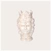 KeyHome Store Vaso Testa di Moro Uomo in Ceramica Anticata h. 38 cm