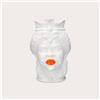 KeyHome Store Vaso Testa di Moro Bianco con Labbra Arancioni