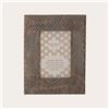 KeyHome Store Cornice Portafoto in Legno con Eleganti Trafori Bianchi