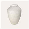 KeyHome Store Anfora Bianca Finitura Grezza Alta 50 cm