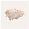 KeyHome Store Foglia Decorativa in Ceramica Beige