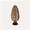 KeyHome Store Pigna in Ceramica Marrone Lucido H. 40 cm