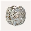 KeyHome Store Portacandele Decorativo in Ceramica Azzurro Tenue