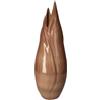 KeyHome Store Elegante Vaso Rosa Antico con Punte Decorative in Ceramica
