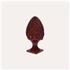 KeyHome Store Pigna in Ceramica Bordeaux H. 35cm