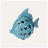 KeyHome Store Pesce in Ceramica Traforata con LED Incluso
