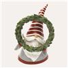 KeyHome Store Gnomo Natalizio con Cappello Rosso in Resina H. 14cm