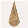 KeyHome Store Albero di Natale in Vetro Oro con LED