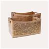 KeyHome Store Porta Riviste in Legno Indiano