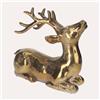 KeyHome Store Elegante Statua Di Cervo Oro