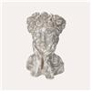 KeyHome Store Vaso Decorativo Testa in Resina con Finitura Pietra