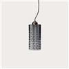 KeyHome Store Lampadario Moderno a Sospensione in Vetro Grigio